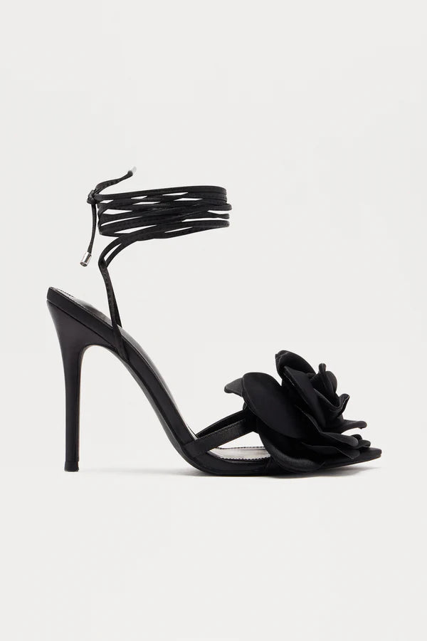 Pretty Blooming Strappy Heels