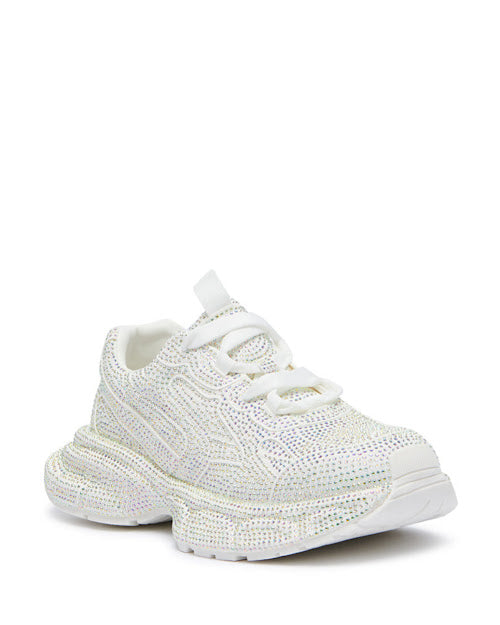 Chunky Rhinestone Platform Sneakers
