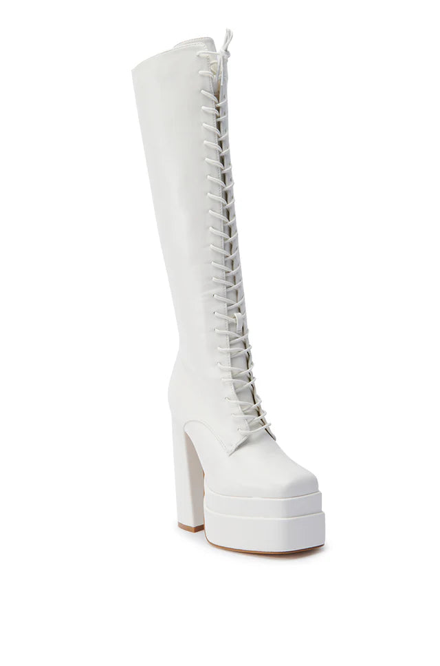 Chunky Platform Lace Up Boots