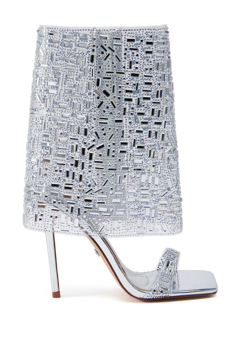 Clear Rhinestone Stiletto Heels