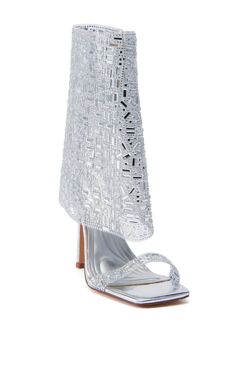 Clear Rhinestone Stiletto Heels