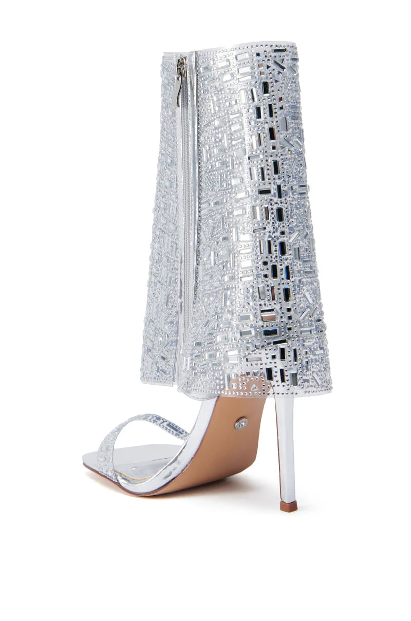 Clear Rhinestone Stiletto Heels