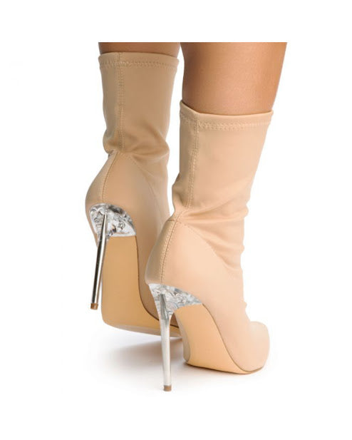 Sock Clear Pointed Booties