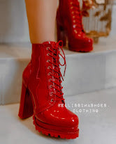 Chunky Platform Patent Booties