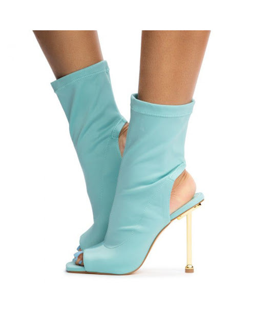 Sock Open Toe Booties