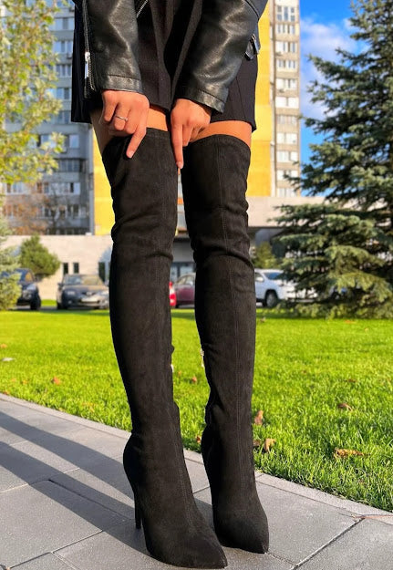 Sexy Pointed High Boot