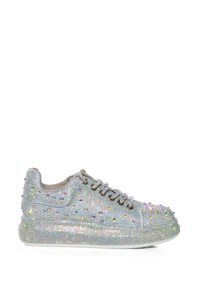 Rhinestone Platform Sneakers