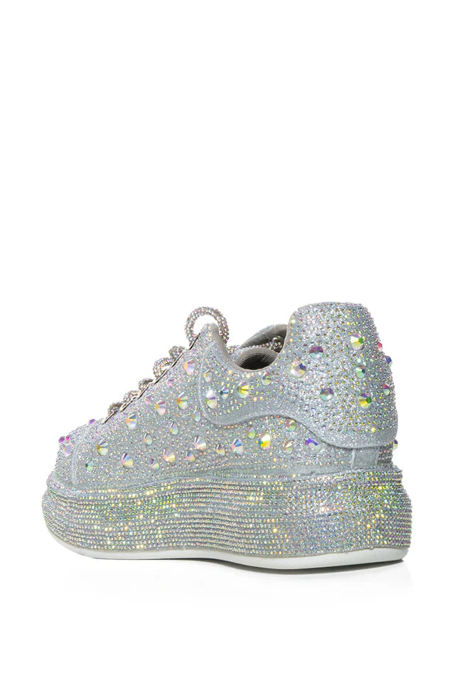 Rhinestone Platform Sneakers