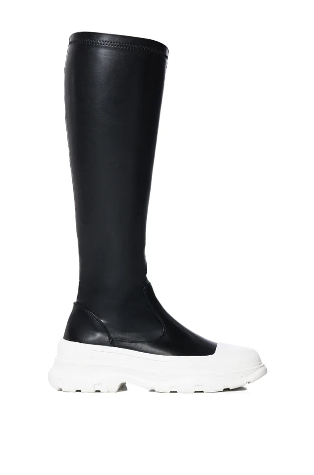 Stretch Flatform Knee Boot
