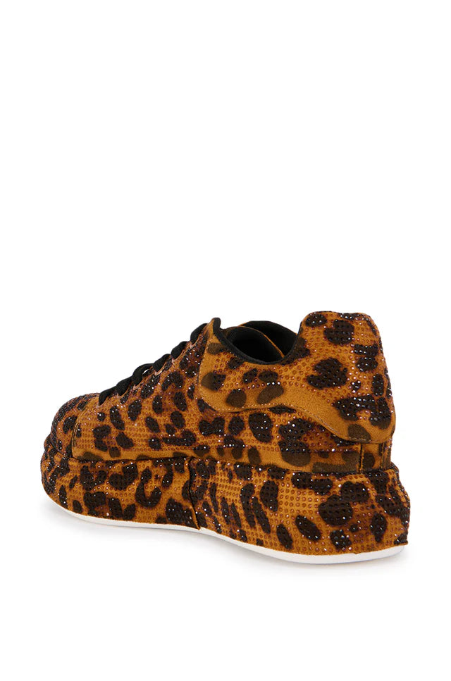 Rhinestone Platform Leopard