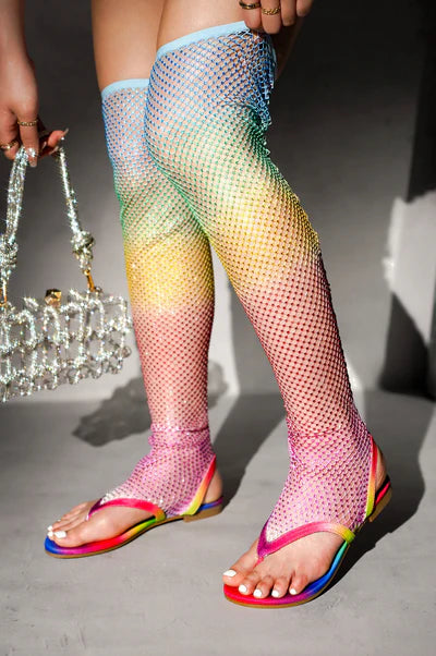 Rhinestone Flats Sandals