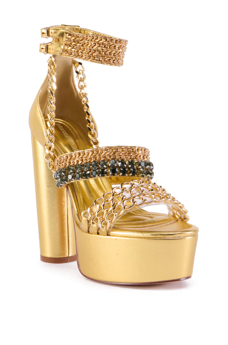 Chunky Chain Heels