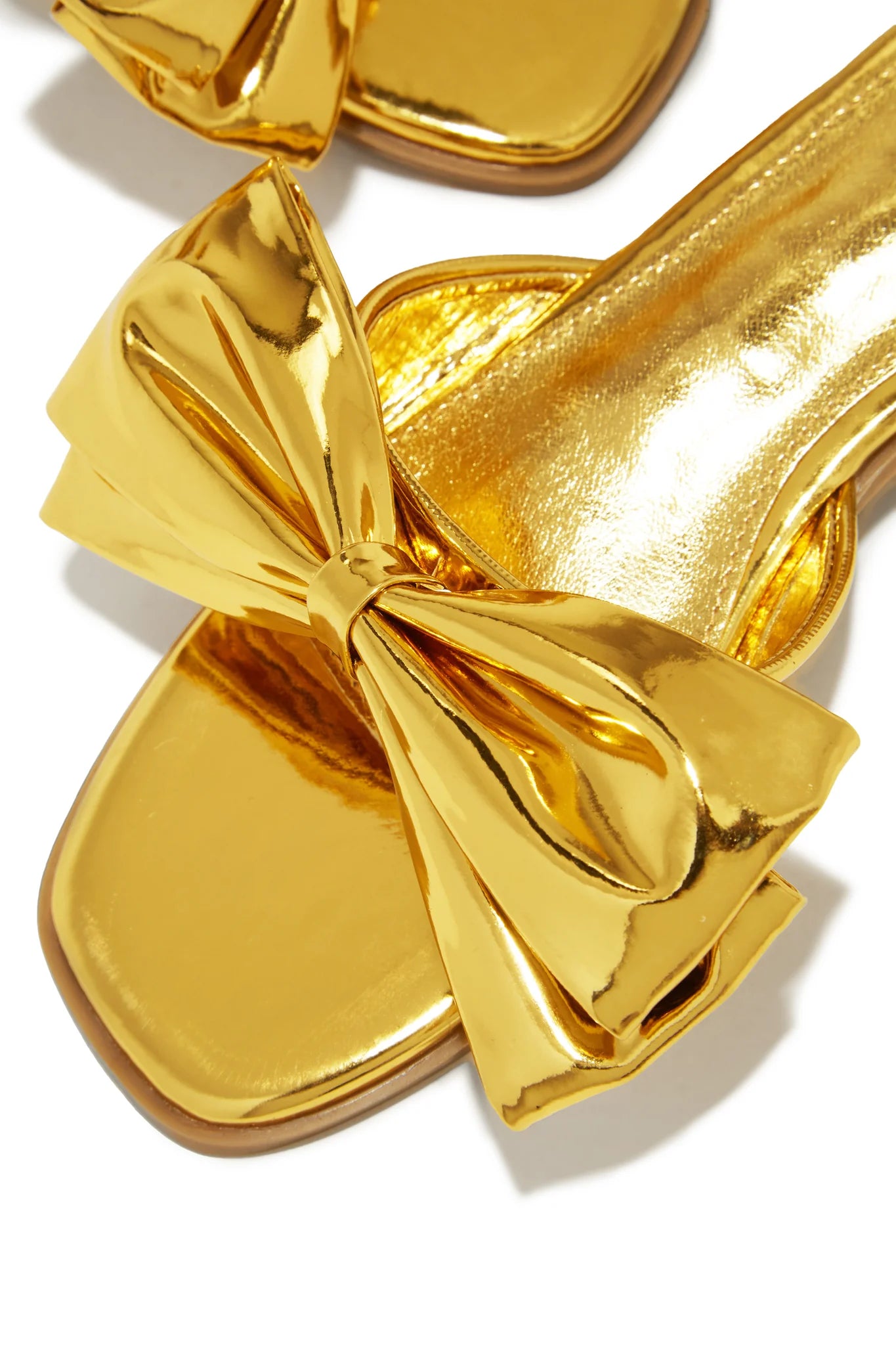 Metallic Slip On Sandals