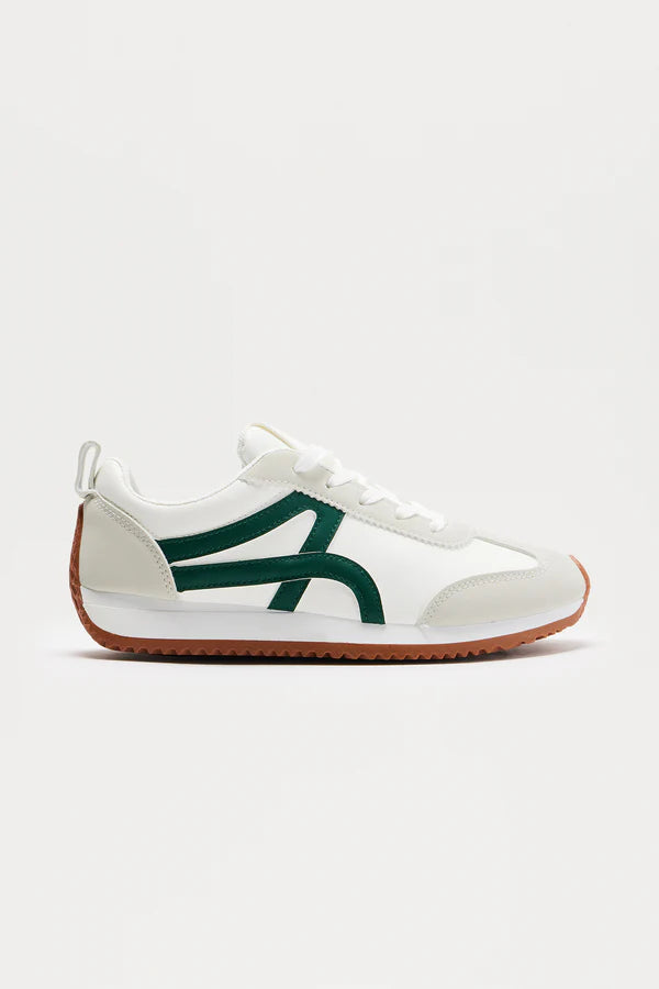 Gold Lace Up Sneakers