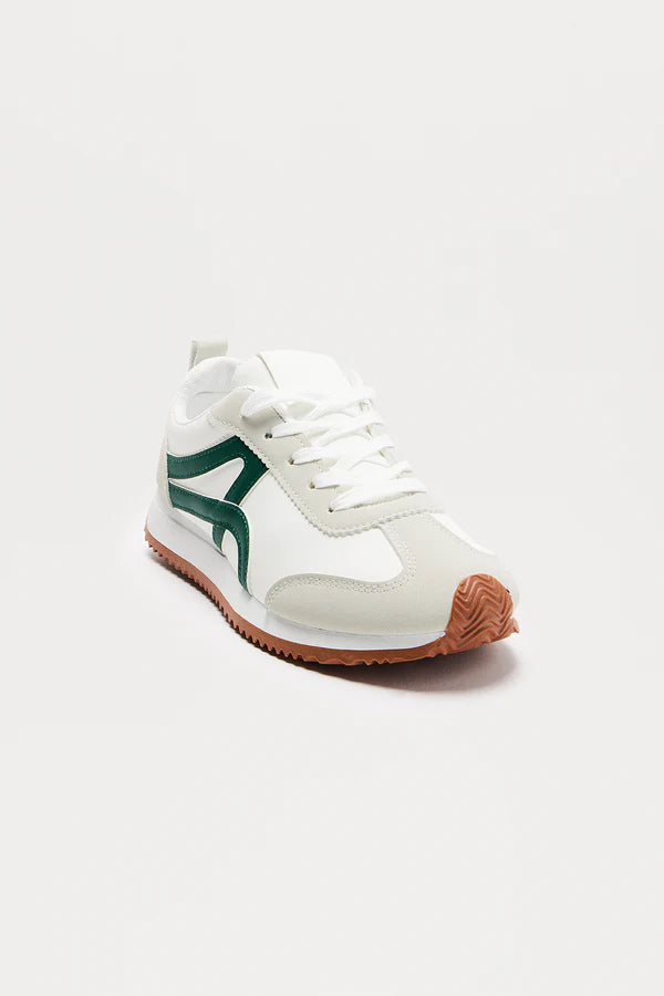 Gold Lace Up Sneakers