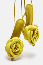 Pretty Blooming Strappy Heels