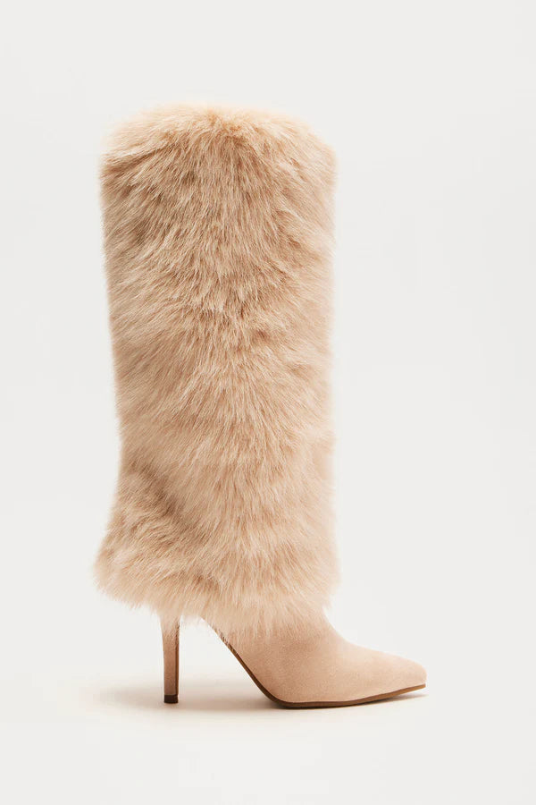FURRY WINTER KNEE OVER BOOTS