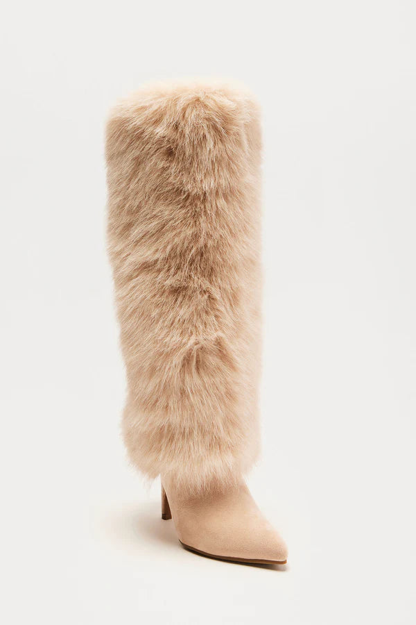 FURRY WINTER KNEE OVER BOOTS