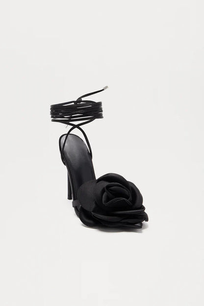 Pretty Blooming Strappy Heels