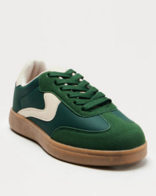 Leopard Lace Up Sneakers