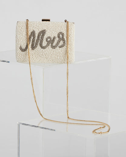 Future Mrs. Beaded Clutch Bags