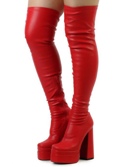 CHUNKY PLATFORM HIG BOOTS
