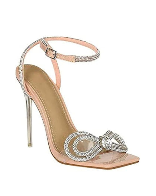 Rhinestone Strap Heels
