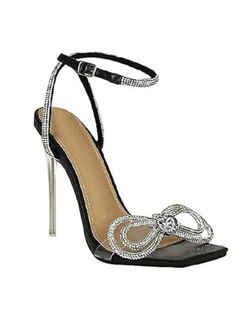 Rhinestone Strap Heels