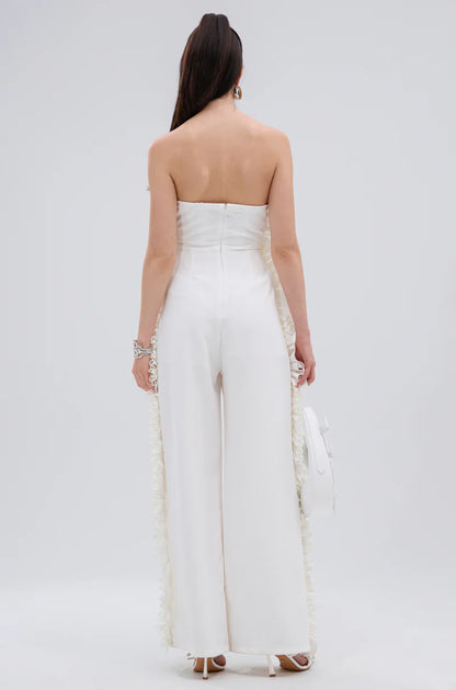 Ruffle Strapless Jumpsuit