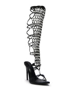 RHINESTONE GLADIATOR HEELS