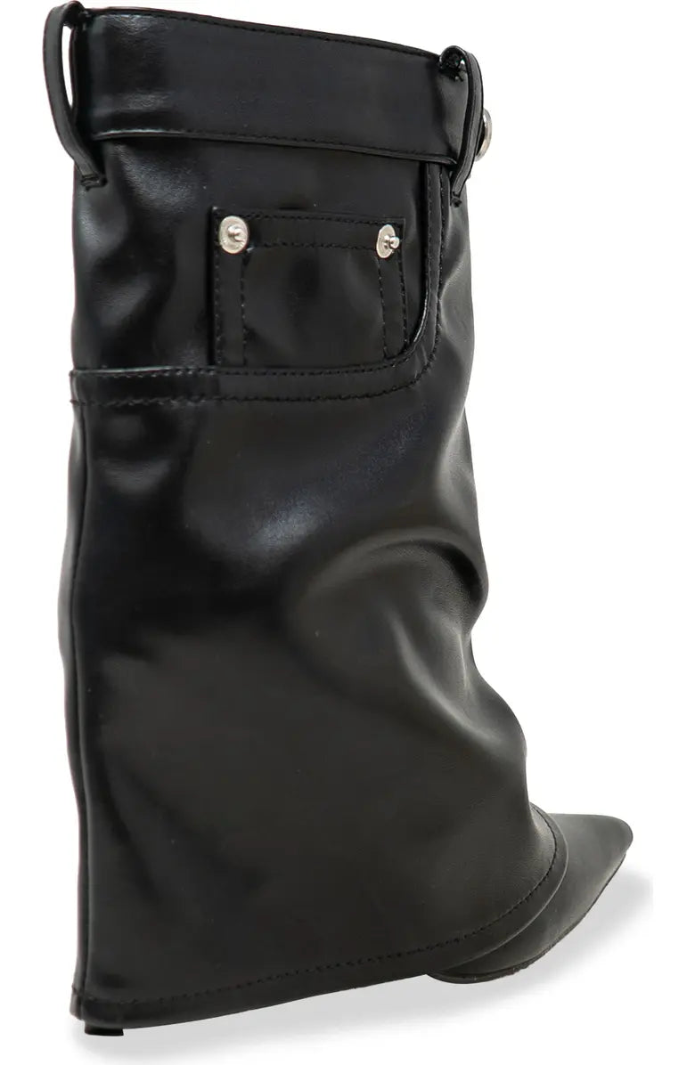 FOLDOVER ANKLE BOOTIES