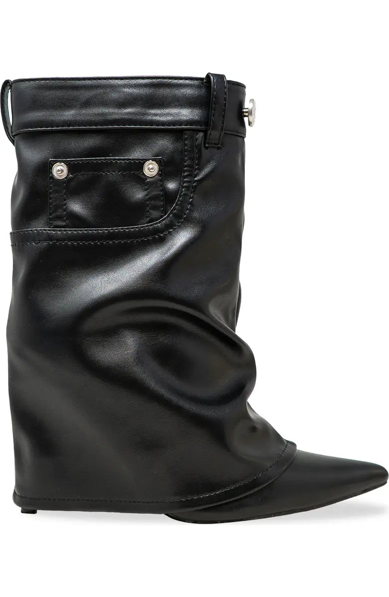 FOLDOVER ANKLE BOOTIES