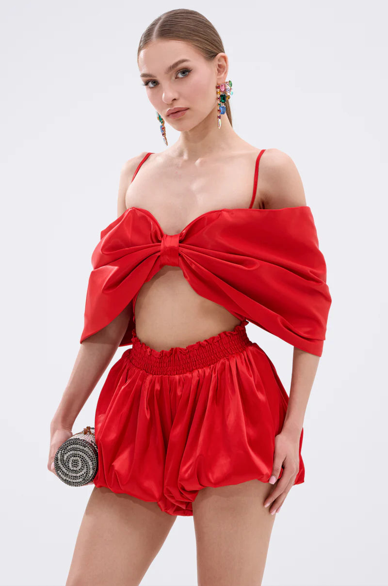 Satin Top Gift Romper