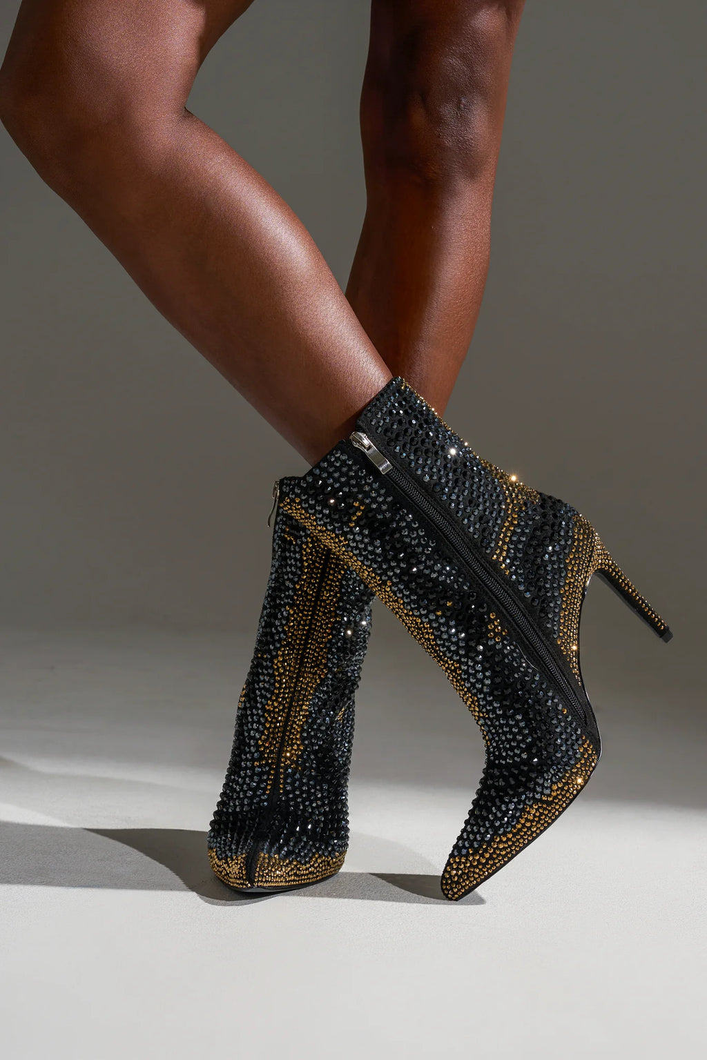 Rhinestone Cocktail Bootie