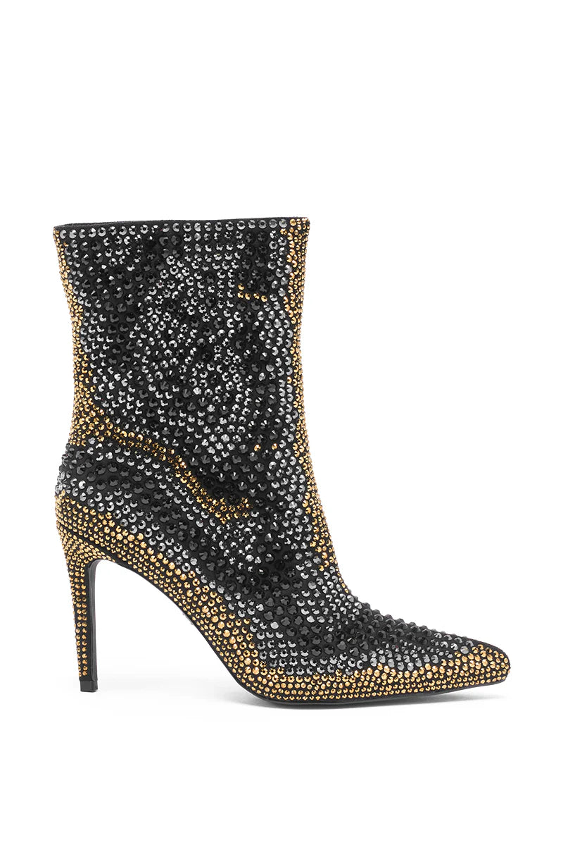 Rhinestone Cocktail Bootie