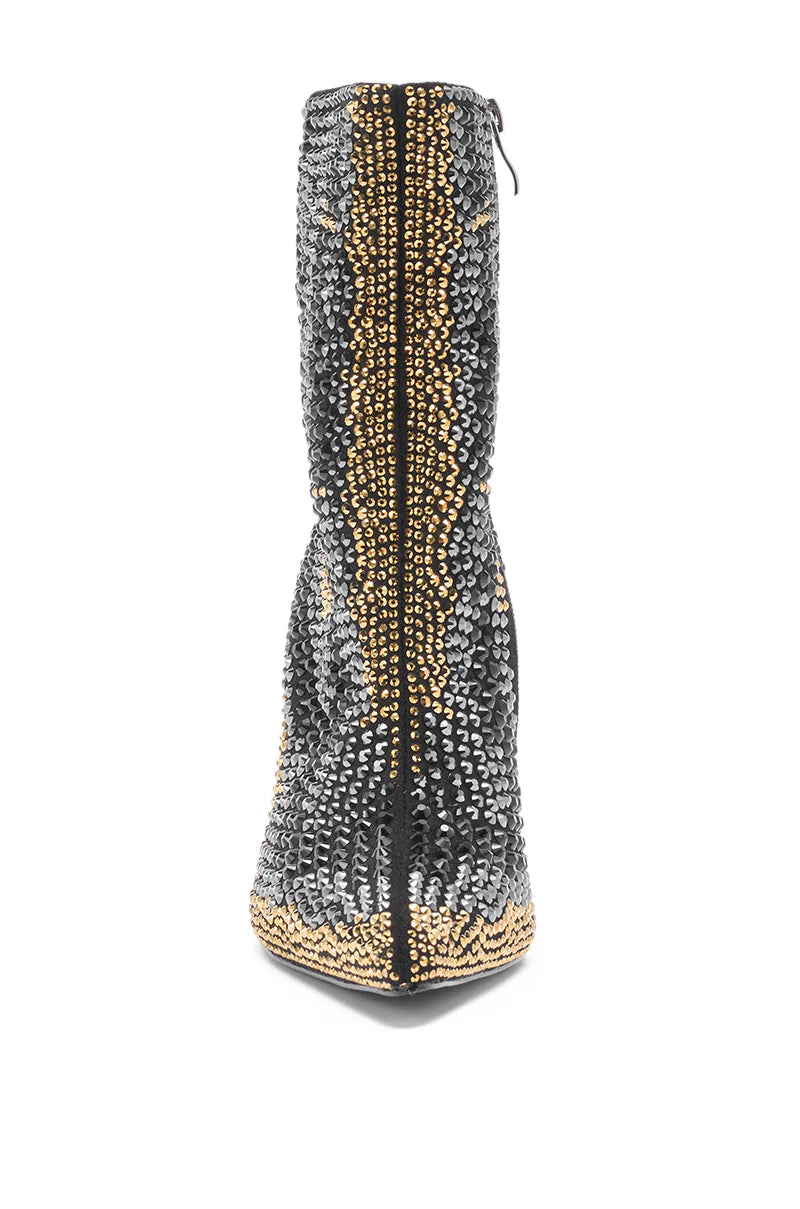 Rhinestone Cocktail Bootie