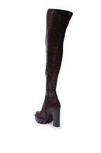 CHUNKY STRETCH PU OVER BOOTS