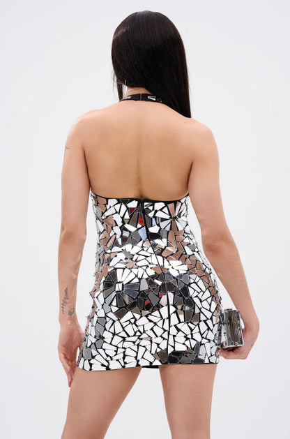 Mirrored Mini Dress