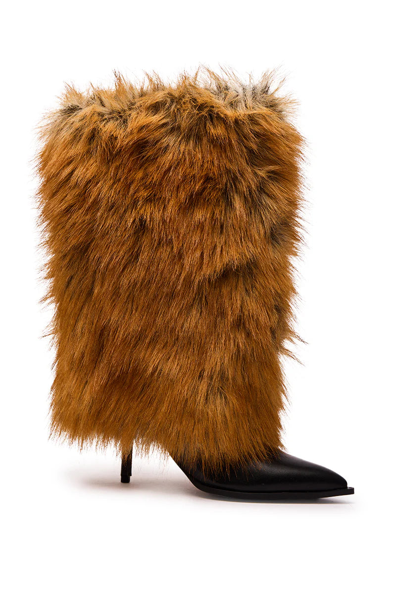 Fox Fur Stilleto Boot