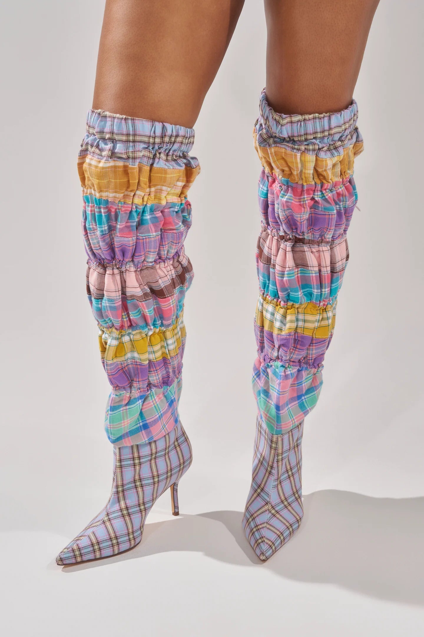 PINK MULTI PATCHWORK BOOT