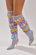 PINK MULTI PATCHWORK BOOT