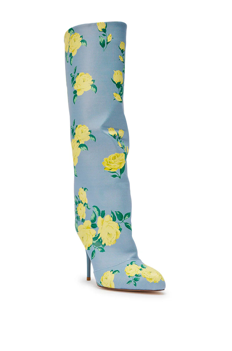 BLUE FLORAL GARLAND BOOT