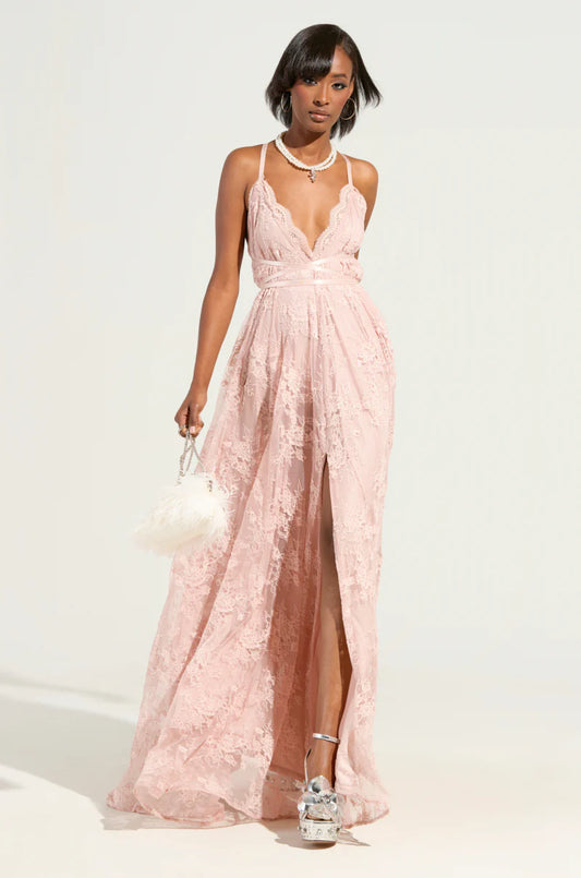 Crochet Lace Maxi Dress