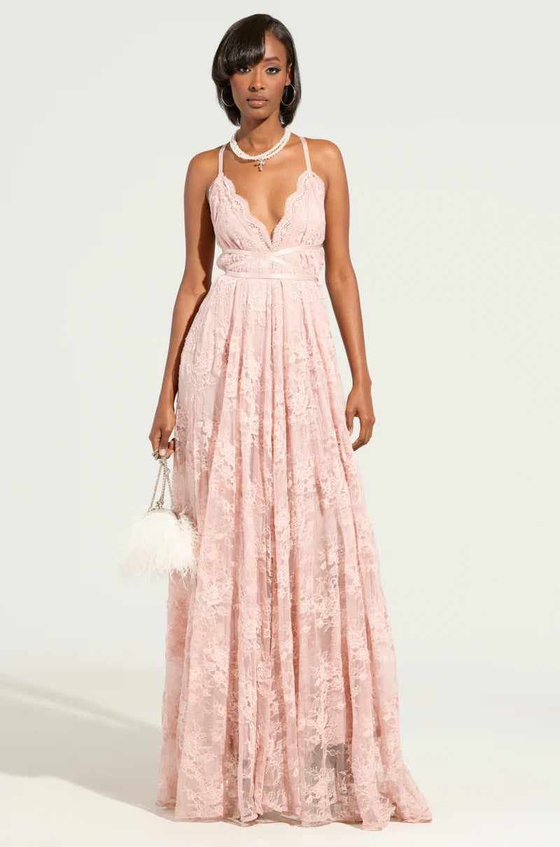 Crochet Lace Maxi Dress
