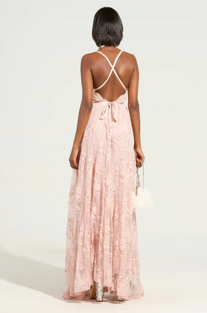 Crochet Lace Maxi Dress