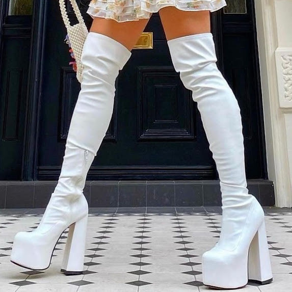 Chunky Platform High Boots