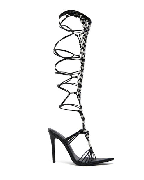 Gladiator Rhinestone Heels
