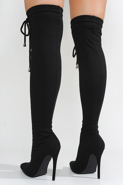 Sexy Pointed 2 En 1 High Boots