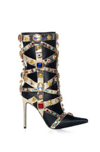 Embellished Multi Gem Boots