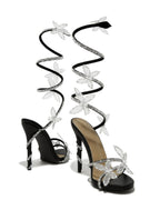 Butterfly Rhinestone Heels
